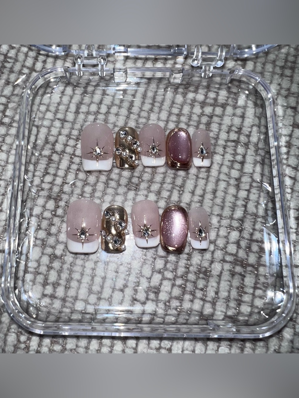 handmade x-small sized nails